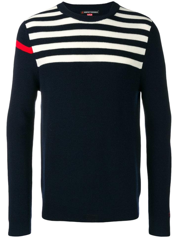 Perfect Moment Stripe Sweater - Blue