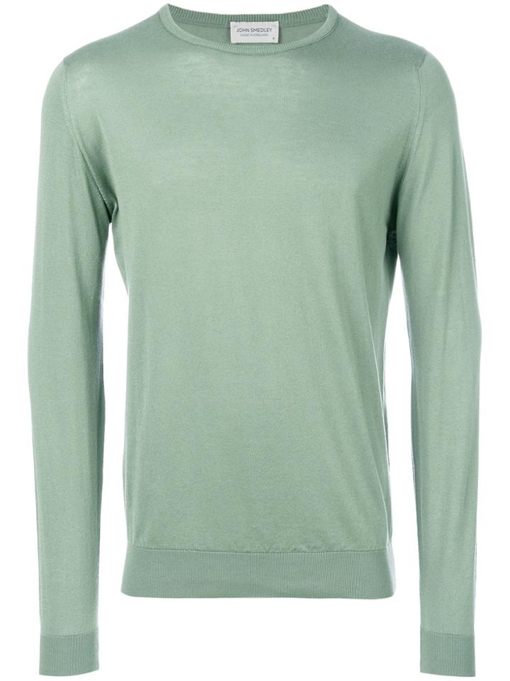 John Smedley Long Sleeved Sweatshirt - Green