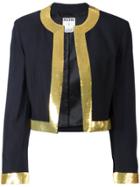 Moschino Vintage Sequin Trim Jacket - Black