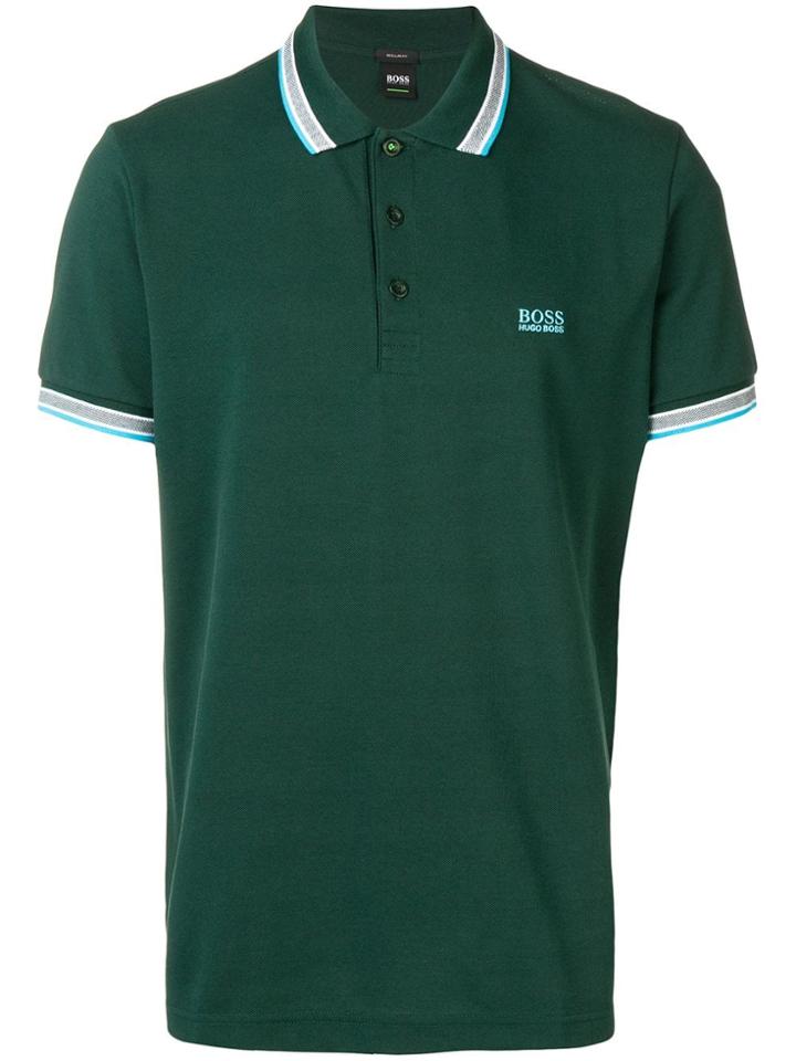 Boss Hugo Boss Contrast Logo Polo Shirt - Green