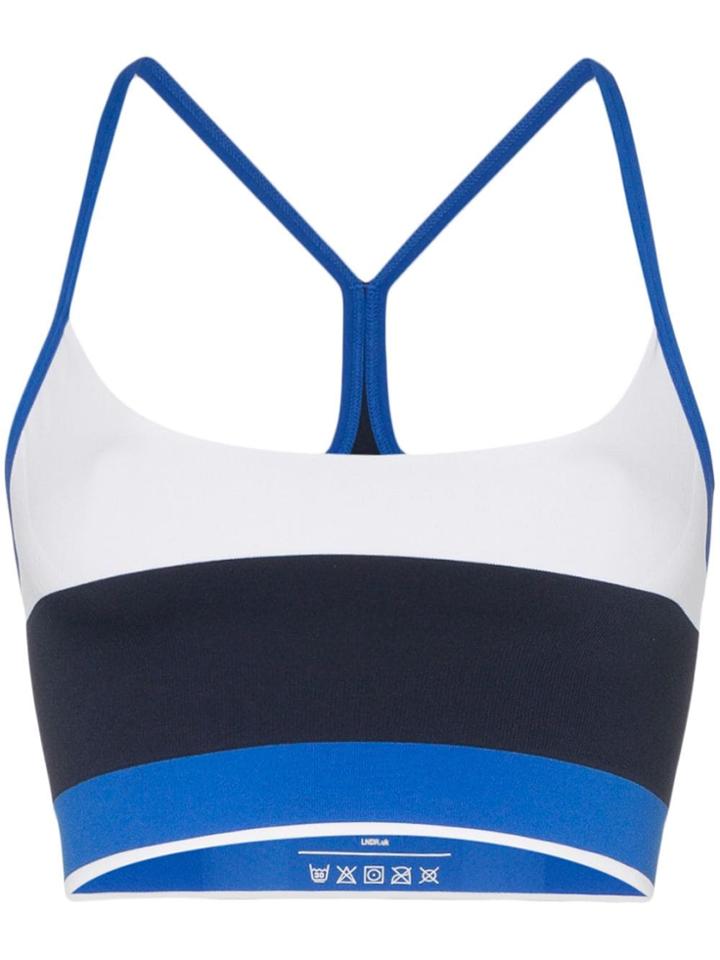 Lndr Striped Sports Bra - Blue