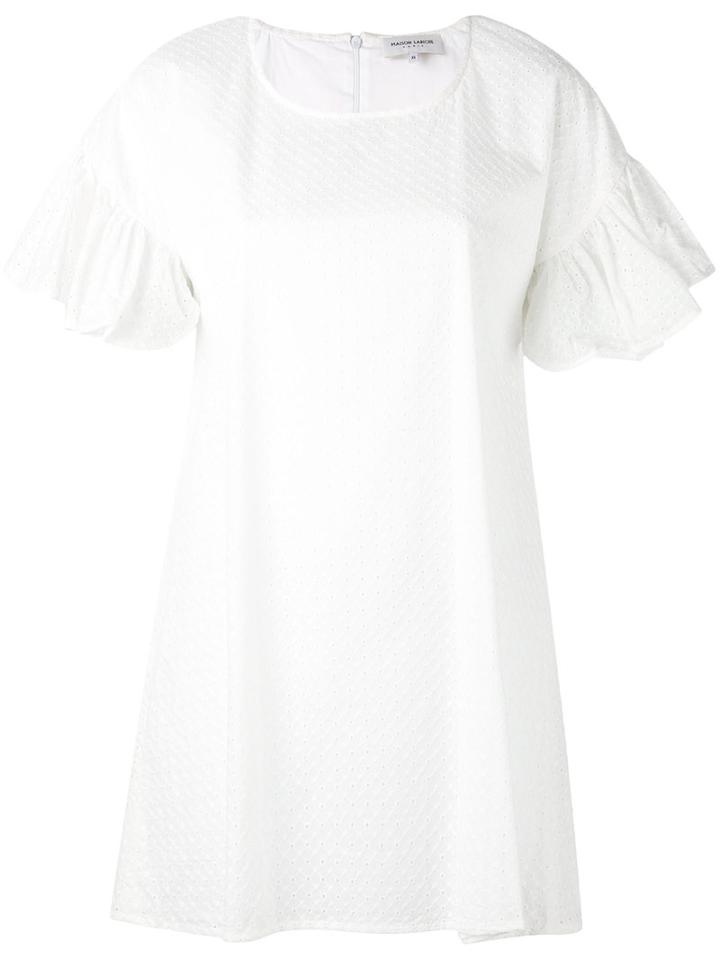 Maison Labiche - Broderie T-shirt Dress - Women - Cotton - M, Women's, White, Cotton
