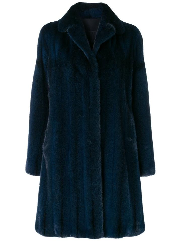 Liska Liska 18m009d1mfa Blau Cross Furs & Skins->mink Fur - Blue