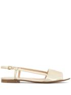 Paule Ka Open Toe Sandals - Gold