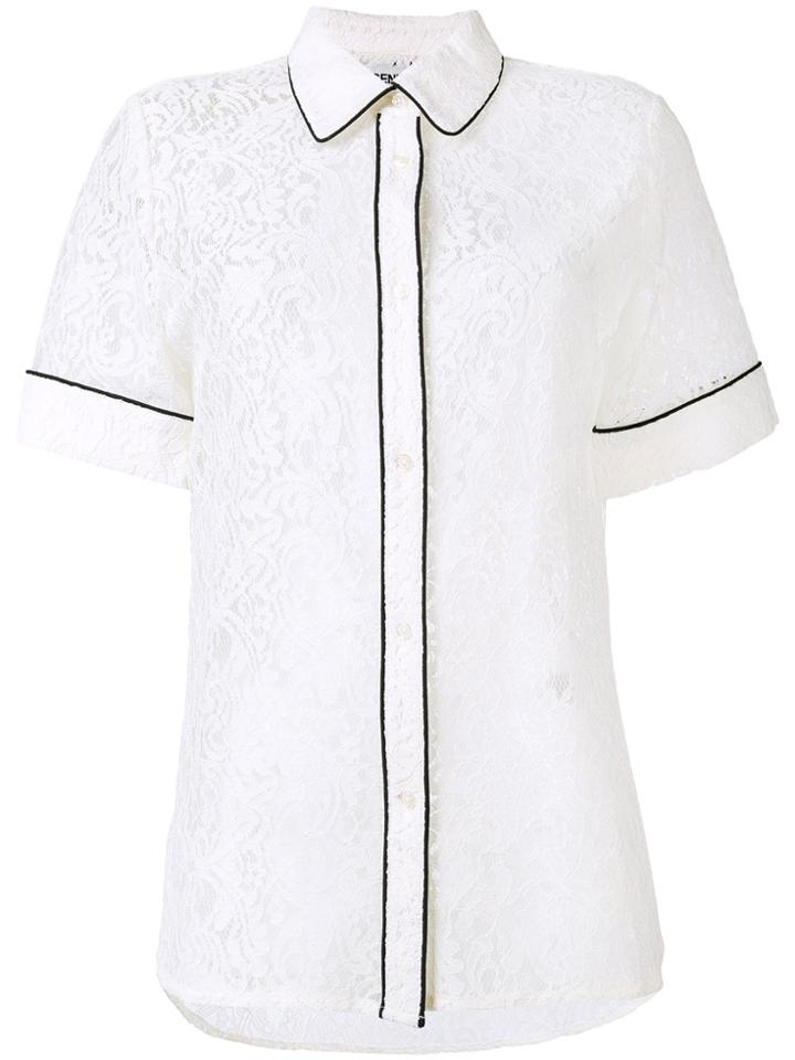 Essentiel Antwerp Lace Piped Shirt - White