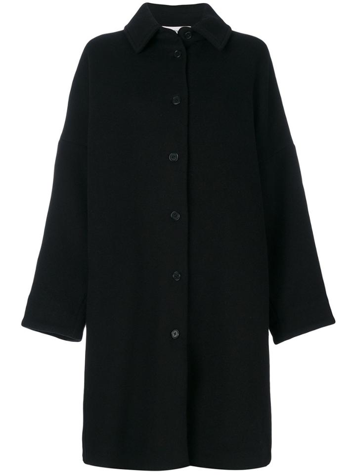 Barena Single Breasted Coat - Black
