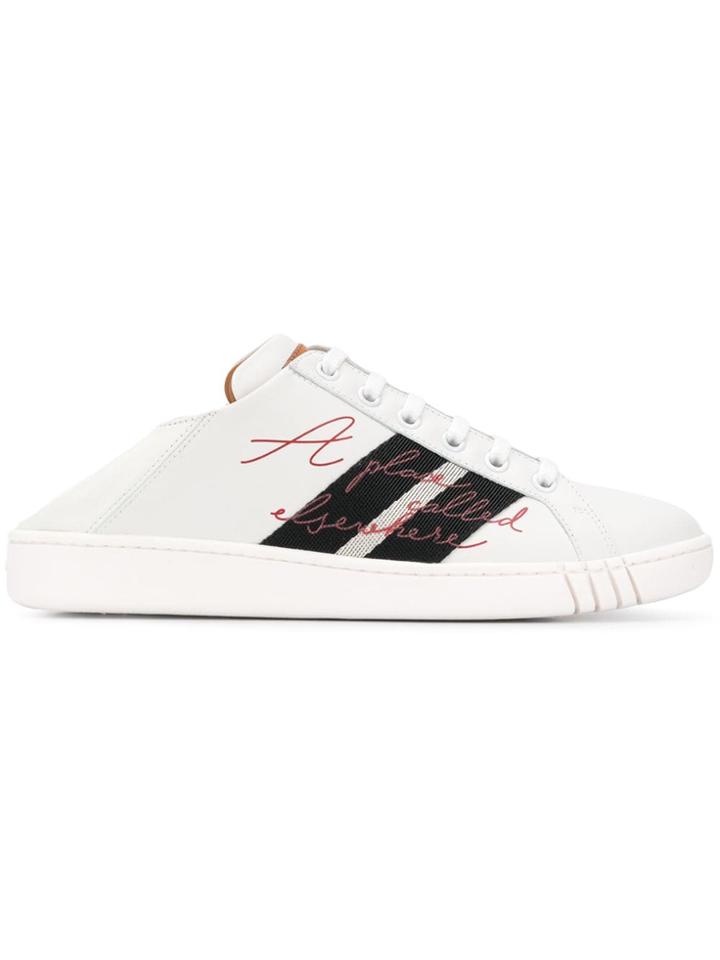 Bally Slogan Low-top Sneakers - White