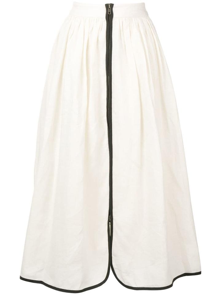 Mara Hoffman Flared Midi Skirt - Neutrals