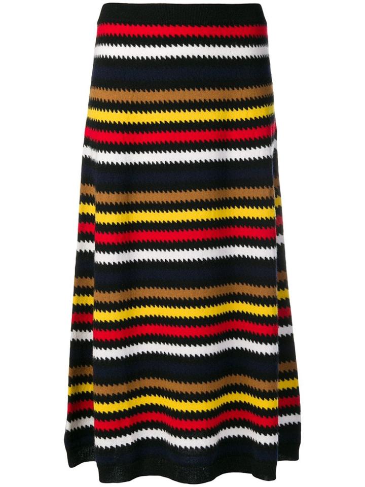 Sonia Rykiel Geometric Pattern Skirt - Multicolour