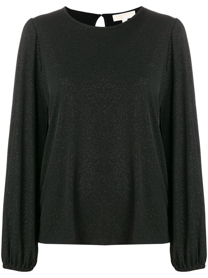 Michael Michael Kors Glitter Effect Blouse - Black