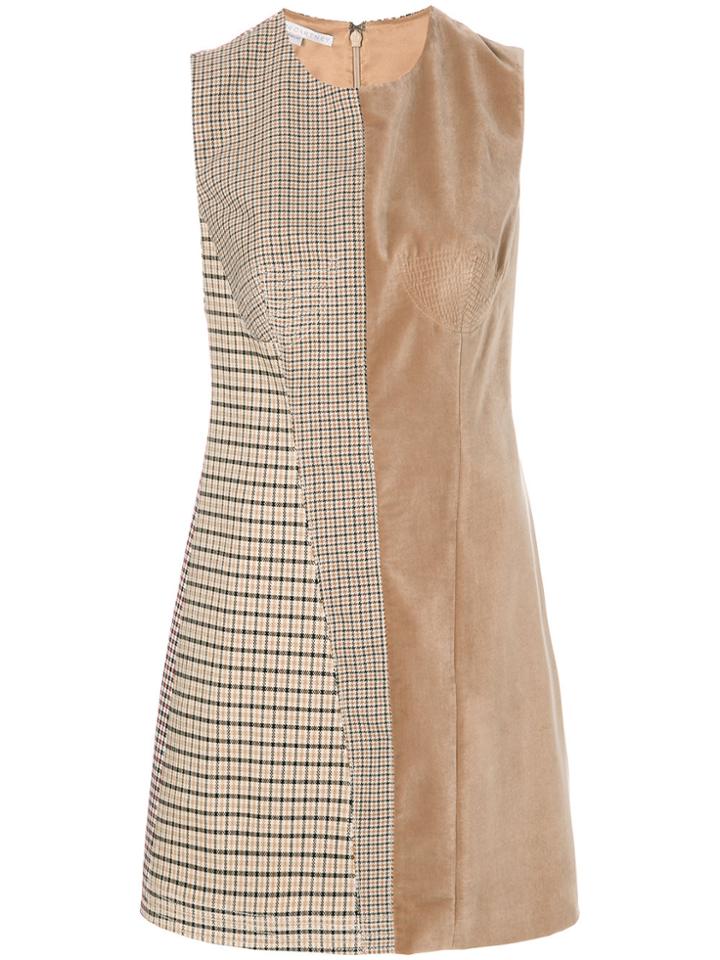 Stella Mccartney Panelled Shift Dress - Brown