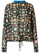 Reinaldo Lourenço - Silk Floral Blouse - Women - Silk - 36, Black, Silk