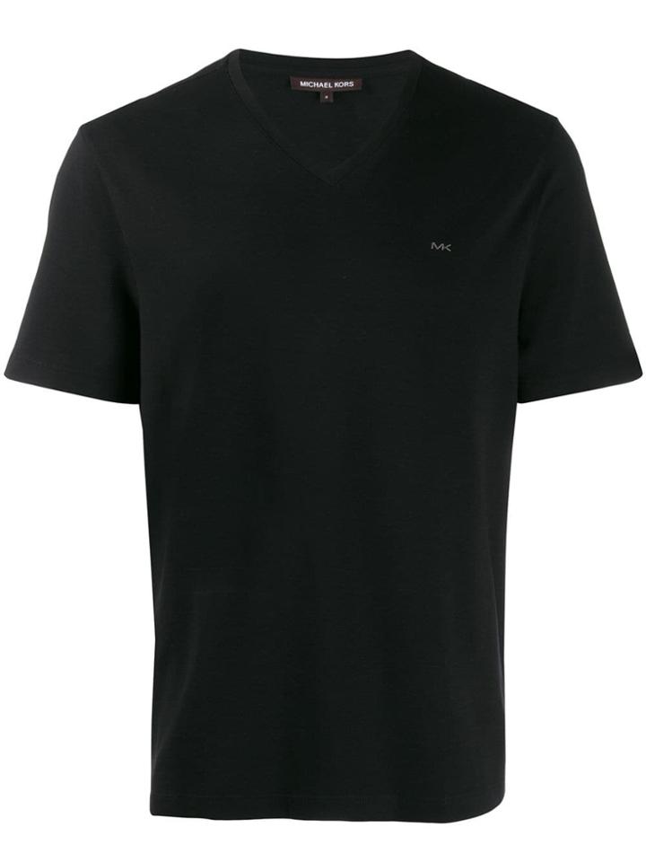 Michael Kors Basic V-neck T-shirt - Black