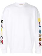 Maison Kitsuné Appliqué Sweatshirt - White