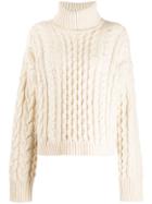 Alanui Cable Knit Jumper - White