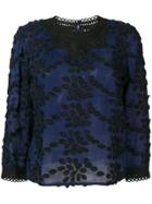 Vanessa Bruno Floral Embroidery Blouse - Blue
