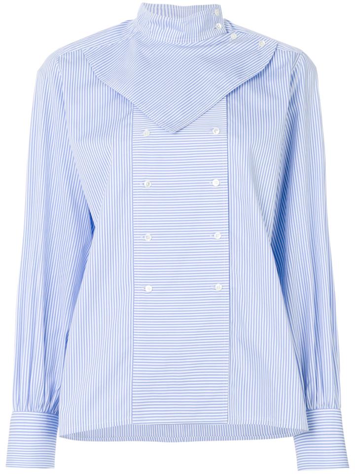 Joseph Bix Retro Blouse - Blue