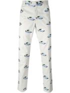 Thom Browne Embroidered Fish Chino Trousers