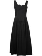 Le Ciel Bleu Drop Waist Sundress - Black