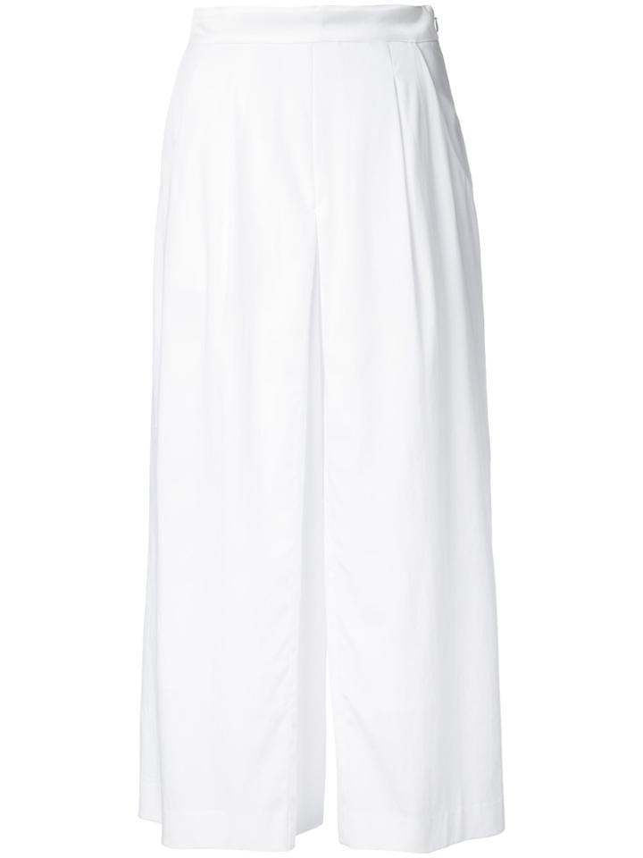 Guild Prime Flared Cropped Trousers - White