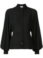 Ck Calvin Klein Georgette Balloon Sleeve Shirt - Black