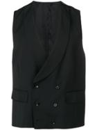Gabriele Pasini Double Breasted Vest - Black