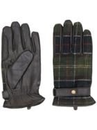 Barbour Checked Gloves - Green