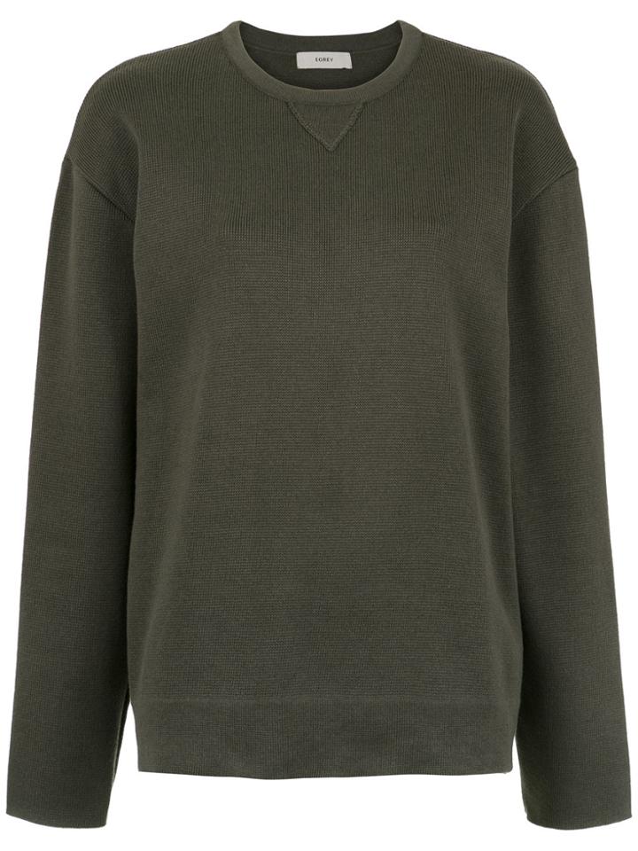 Egrey Fine Knit Blouse - Green