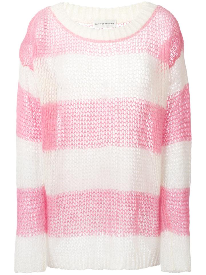Faith Connexion Punk Jumper, Women's, Size: Small, Pink/purple, Mohair