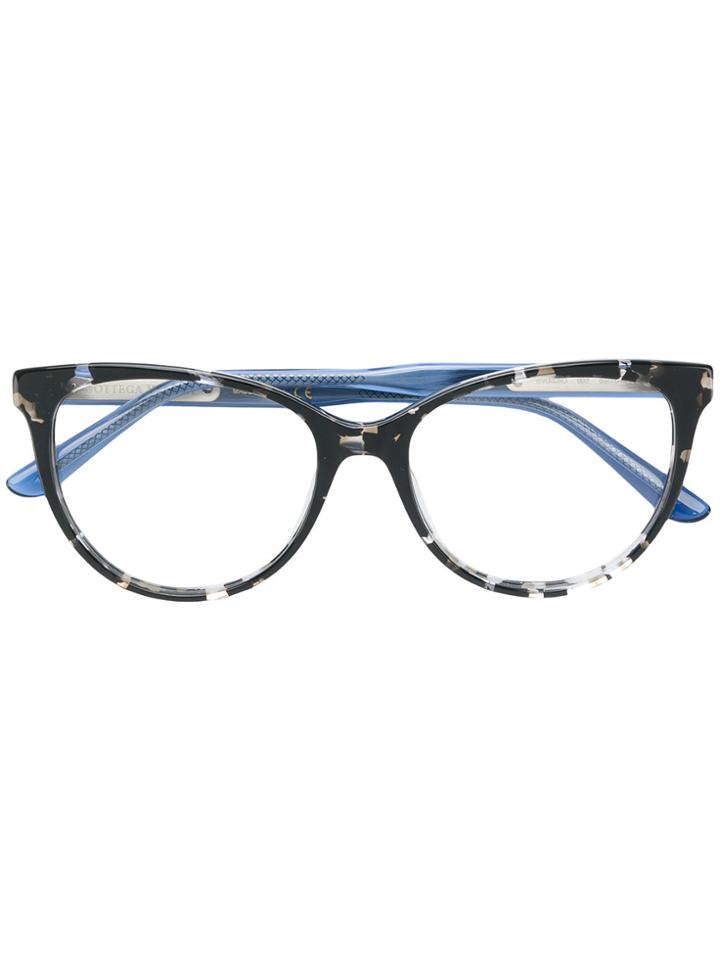 Bottega Veneta Eyewear Cat Eye Glasses - Black