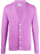 Lc23 Button-up Cardigan - Purple