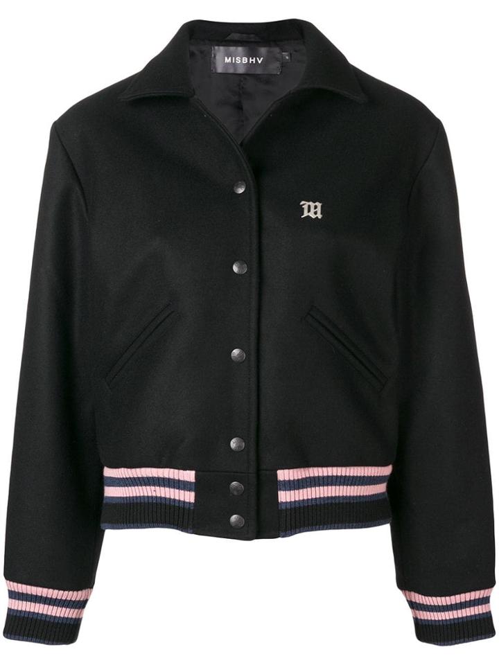 Misbhv Logo Bomber Jacket - Black