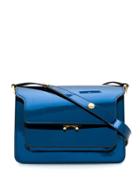 Marni Foldover Shoulder Bag - Blue