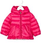 Moncler Kids 'odile' Padded Coat, Infant Girl's, Size: 6-9 Mth, Pink/purple