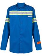Heron Preston Reflective Stripe Shirt - Blue
