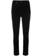 Citizens Of Humanity High Waisted Corduroy Trousers - Black