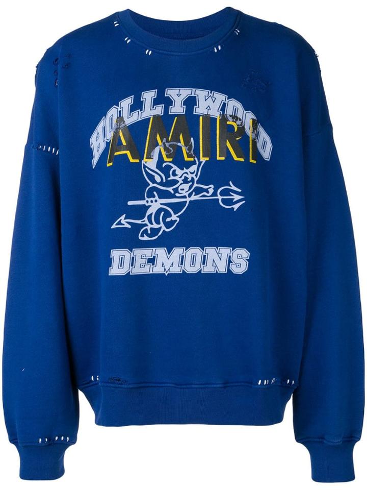 Amiri Oversized Amiri Team Sweatshirt - Blue