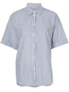 Lee Mathews Oversized Striped Shirt - Blue