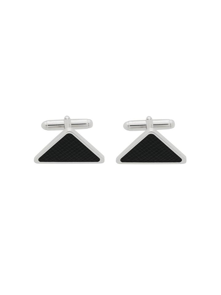 Prada Triangle Cufflinks - Silver