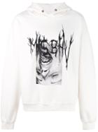 Misbhv - Face Print Hoodie - Men - Cotton/polyamide - L, White, Cotton/polyamide