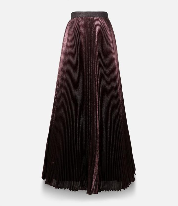 Christopher Kane Long Lamé Skirt