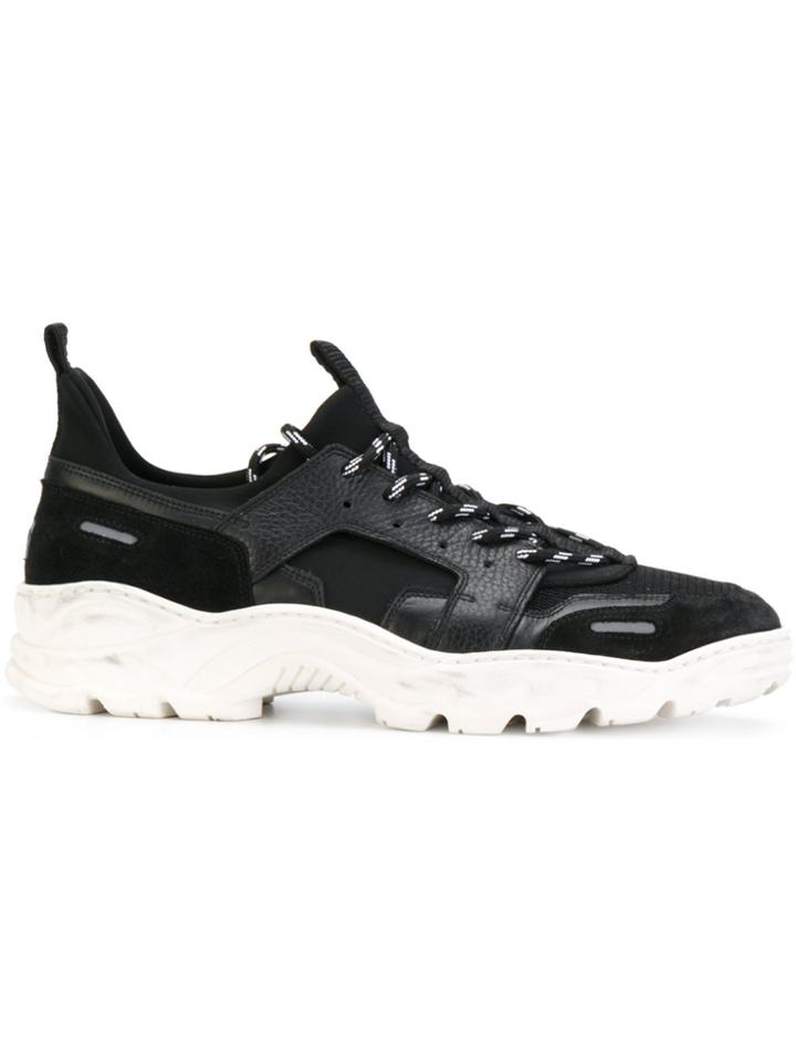 Ami Alexandre Mattiussi Running Neoprene Sneakers - Black