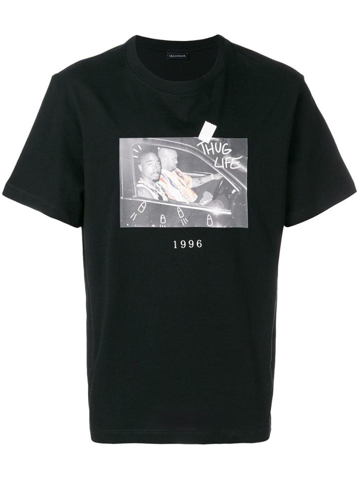 Throwback. Tupac Thug Life T-shirt - Black