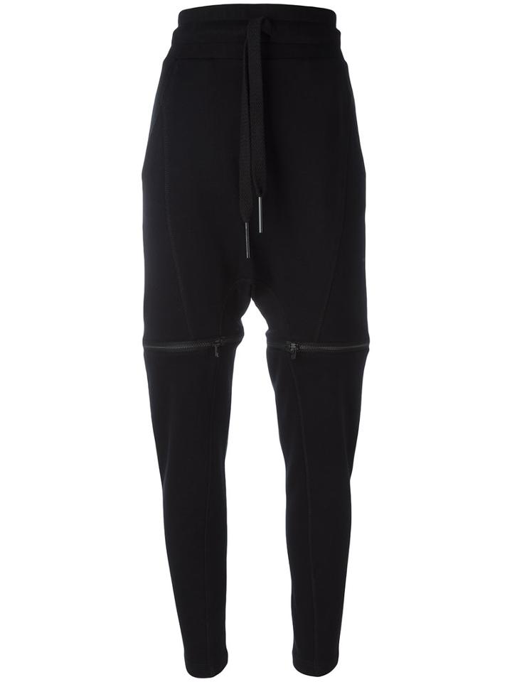 Barbara I Gongini Drawstring Track Pants, Women's, Size: Medium, Black, Cotton