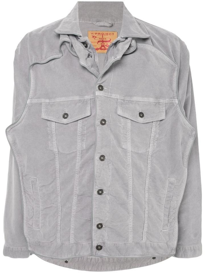 Y/project Oversized Pop-up Jacket - Grey