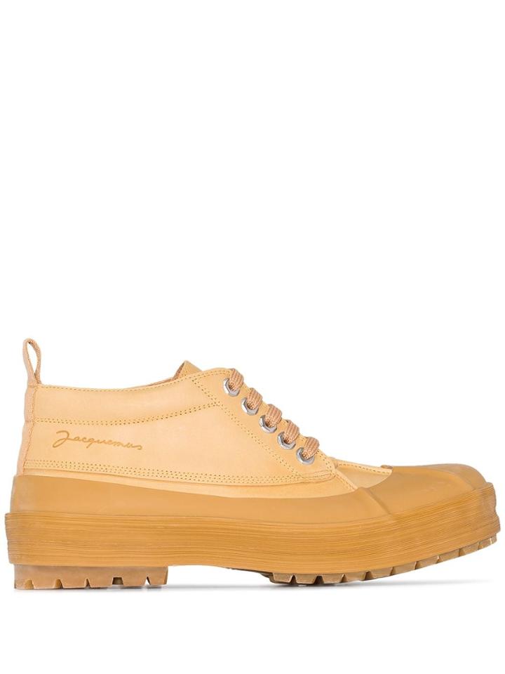 Jacquemus Les Meuniers Leather Ankle Boots - Brown