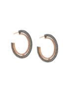 Astley Clarke Large Icon Hoop Earrings - Metallic