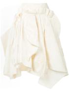 Comme Des Garçons Pre-owned Draped Polka Dots Skirt - Neutrals