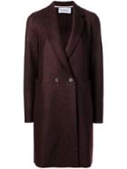 Harris Wharf London Double-breasted Coat - Red