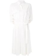 Gloria Coelho Midi Shirt Dress - White